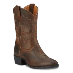Ariat Children’s Heritage Western Brown Leather Cowboy Boots 10001825