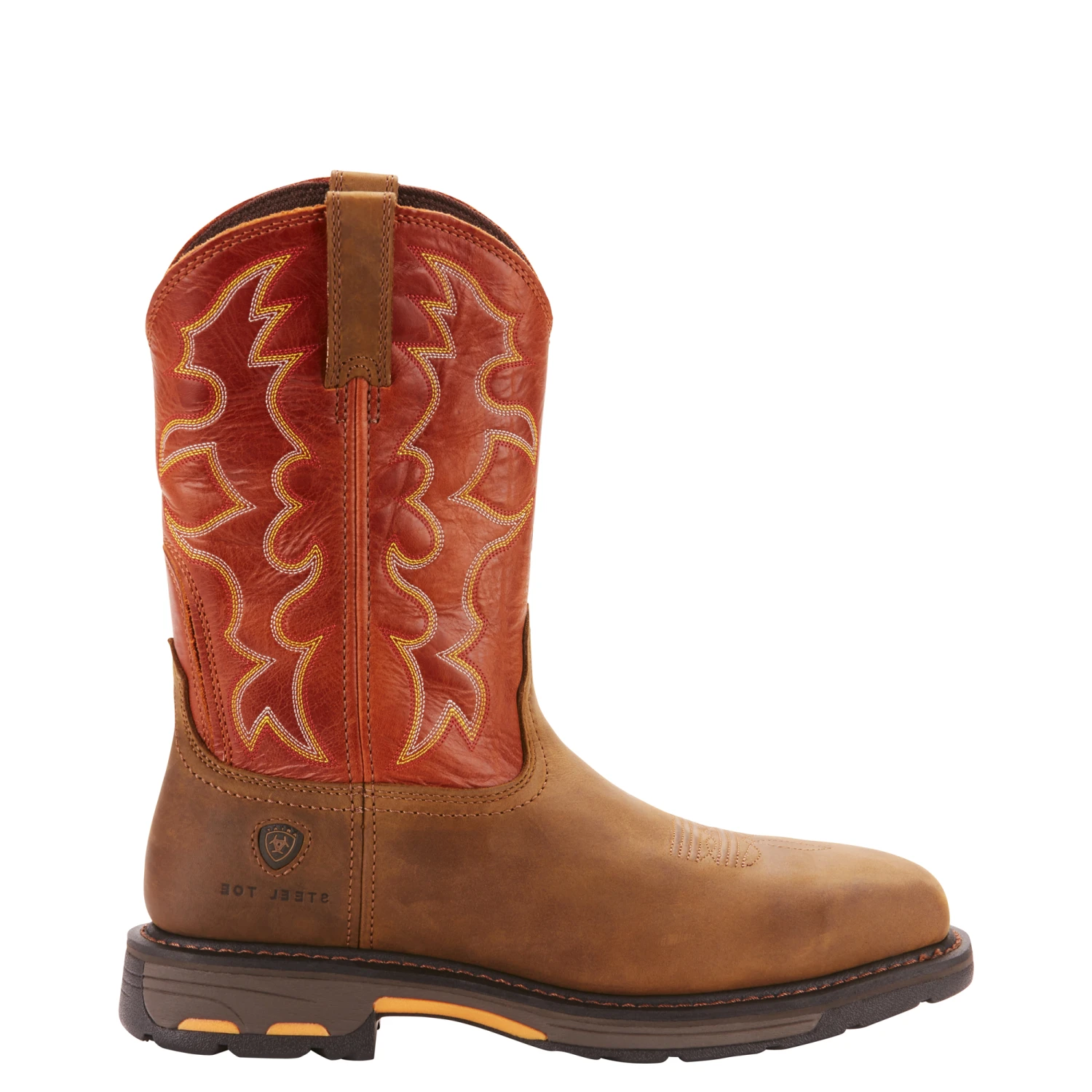 Ariat® Men's Work Hog Wide Square Steel Toe Brown Boots 10006961 4 Ariat® Men's Work Hog Wide Square Steel Toe Brown Boots 10006961 - Image 4