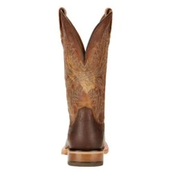 Ariat Men's Cowhand Adobe Clay & Taupe Leather Western Boots 10017381 -Ariat Shop 10017381 heel