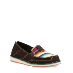Ariat® Ladies Cruiser Chocolate Fudge Red Serape Print Shoes 10021153