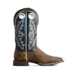 Ariat® Men's Circuit Champ Woodsmoke & Deep Azul Western Boots 10029686 -Ariat Shop 10029686c