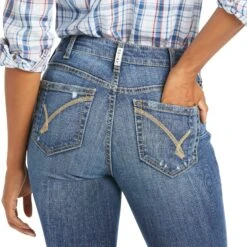 Ariat Ladies REAL Rebecca High Rise Boot Cut Jeans 10036098 -Ariat Shop 10036098 03
