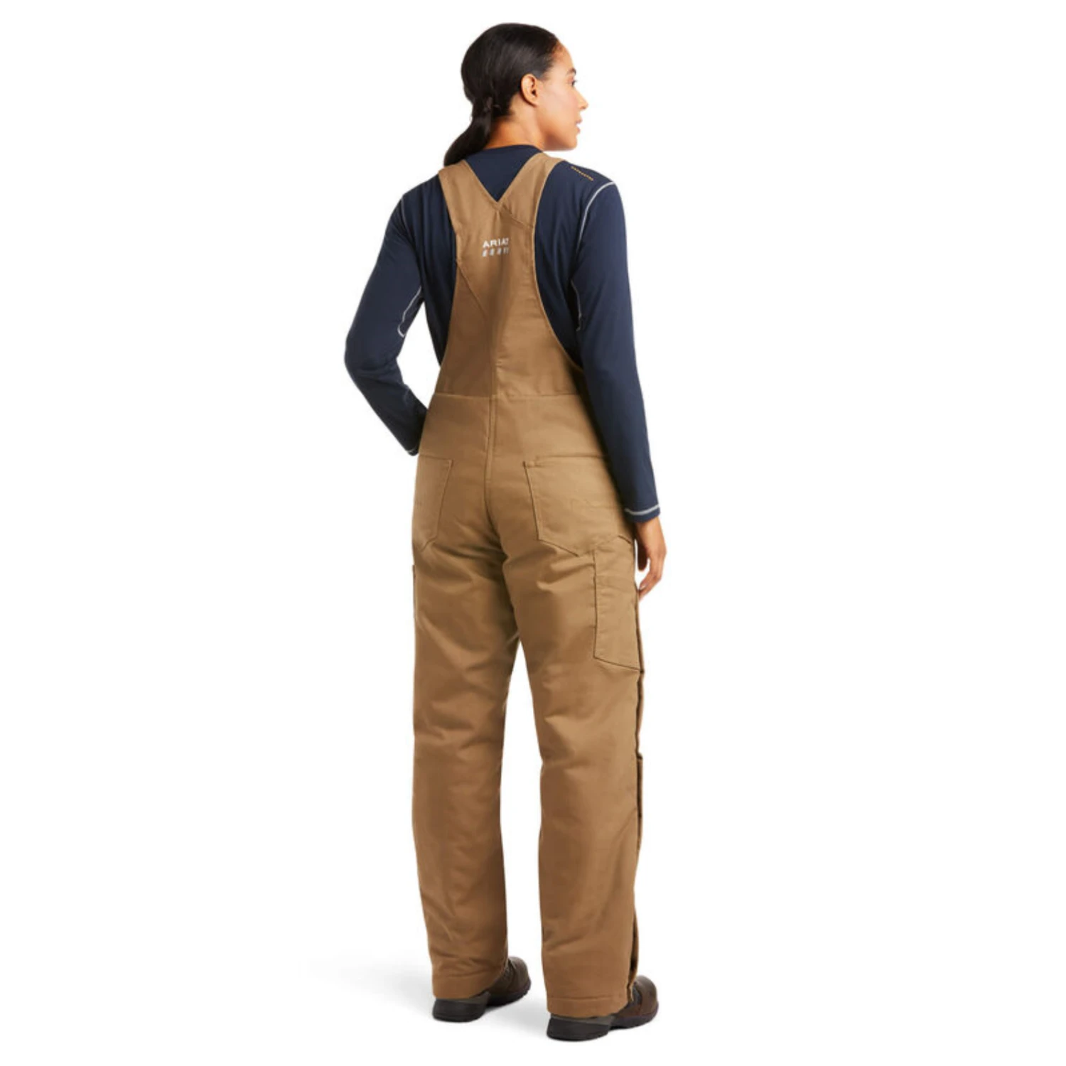 Ariat® Ladies Rebar DuraCanvas Insulated Khaki Work Overalls 10036685 2 Ariat® Ladies Rebar DuraCanvas Insulated Khaki Work Overalls 10036685 - Image 2