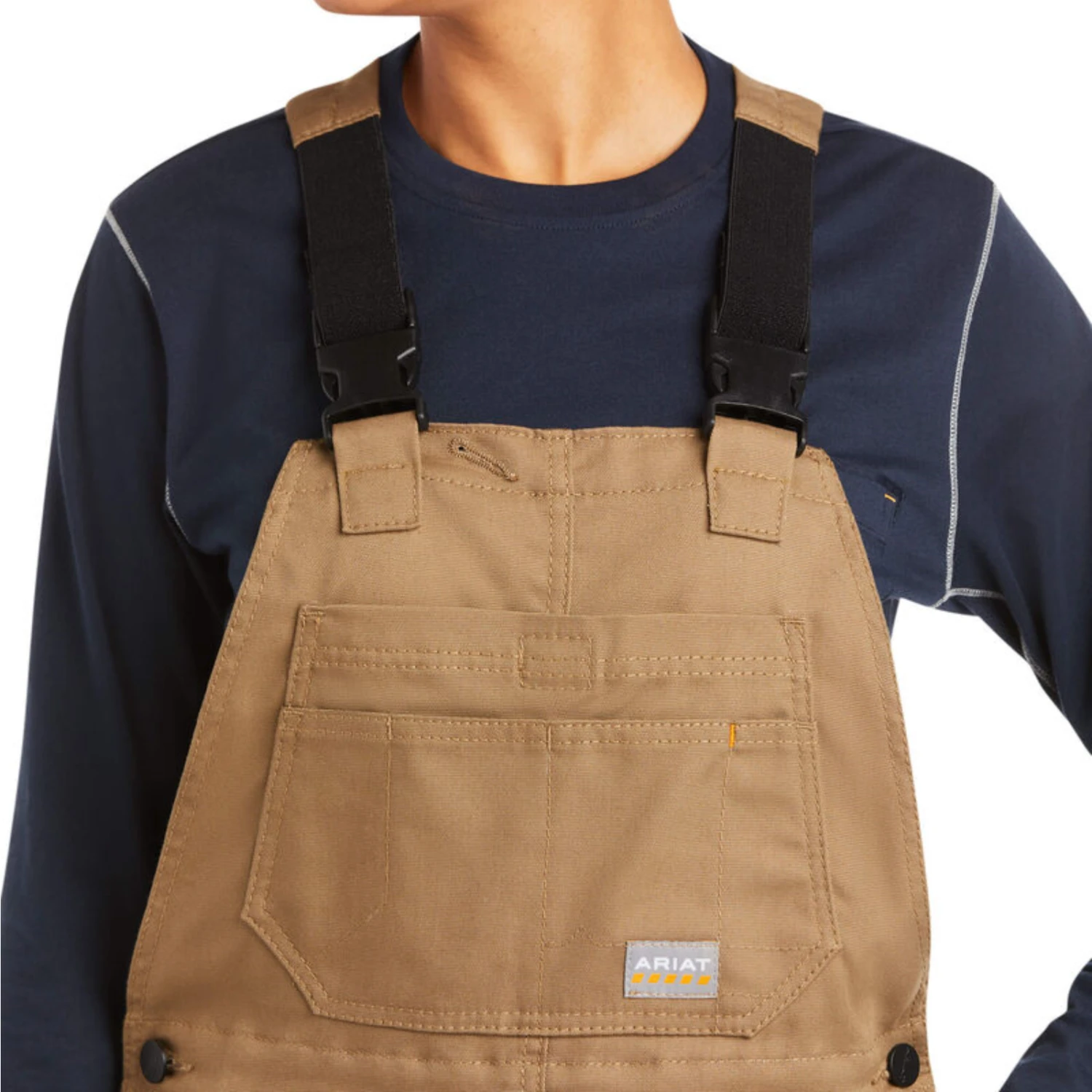 Ariat® Ladies Rebar DuraCanvas Insulated Khaki Work Overalls 10036685 3 Ariat® Ladies Rebar DuraCanvas Insulated Khaki Work Overalls 10036685 - Image 3