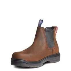 Ariat Men's Turbo Chelsea Domestic H2O Carbon Toe Work Boots 10036738 -Ariat Shop 10036738 medial