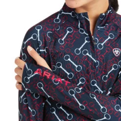 Ariat Youth Lowell 2.0 Team Print 1/4 Zip Baselayer Pullover 10037460 -Ariat Shop 10037460 01