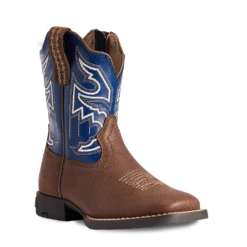 Ariat Children's Boy's Sorting Pen Chocolate An Navy Boots 10038334