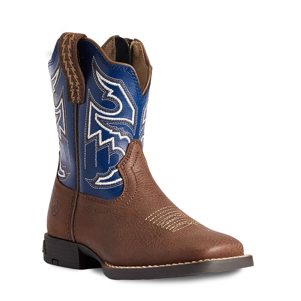 Ariat Children's Boy's Sorting Pen Chocolate An Navy Boots 10038334 1 Ariat Children's Boy's Sorting Pen Chocolate An Navy Boots 10038334