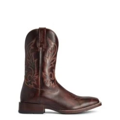 Ariat Men's Slim Zip Ultra Hand Stained Red & Brown Boots 10038359 -Ariat Shop 10038359 side2