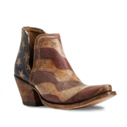 Ariat Ladies Dixon Old Patriot Snip Toe Booties 10040293