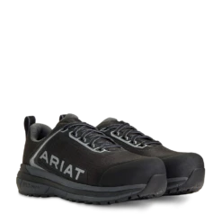 Ariat Ladies Outpace Black & Charcoal Composite Toe Sneakers 10040324