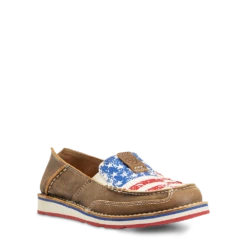 Ariat® Ladies Brown & Distressed Flag Cruiser Shoes 10040359