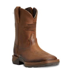 Ariat Children's Anthem Patriot Easy Fit Brown Square Toe Boots 10040367