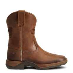 Ariat Children's Anthem Patriot Easy Fit Brown Square Toe Boots 10040367 -Ariat Shop 10040367 side