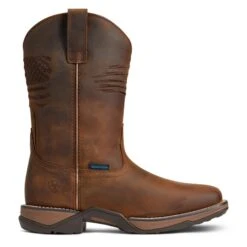 Ariat Ladies Anthem Patriot Waterproof Brown Square Toe Boots 10040369 -Ariat Shop 10040369 3