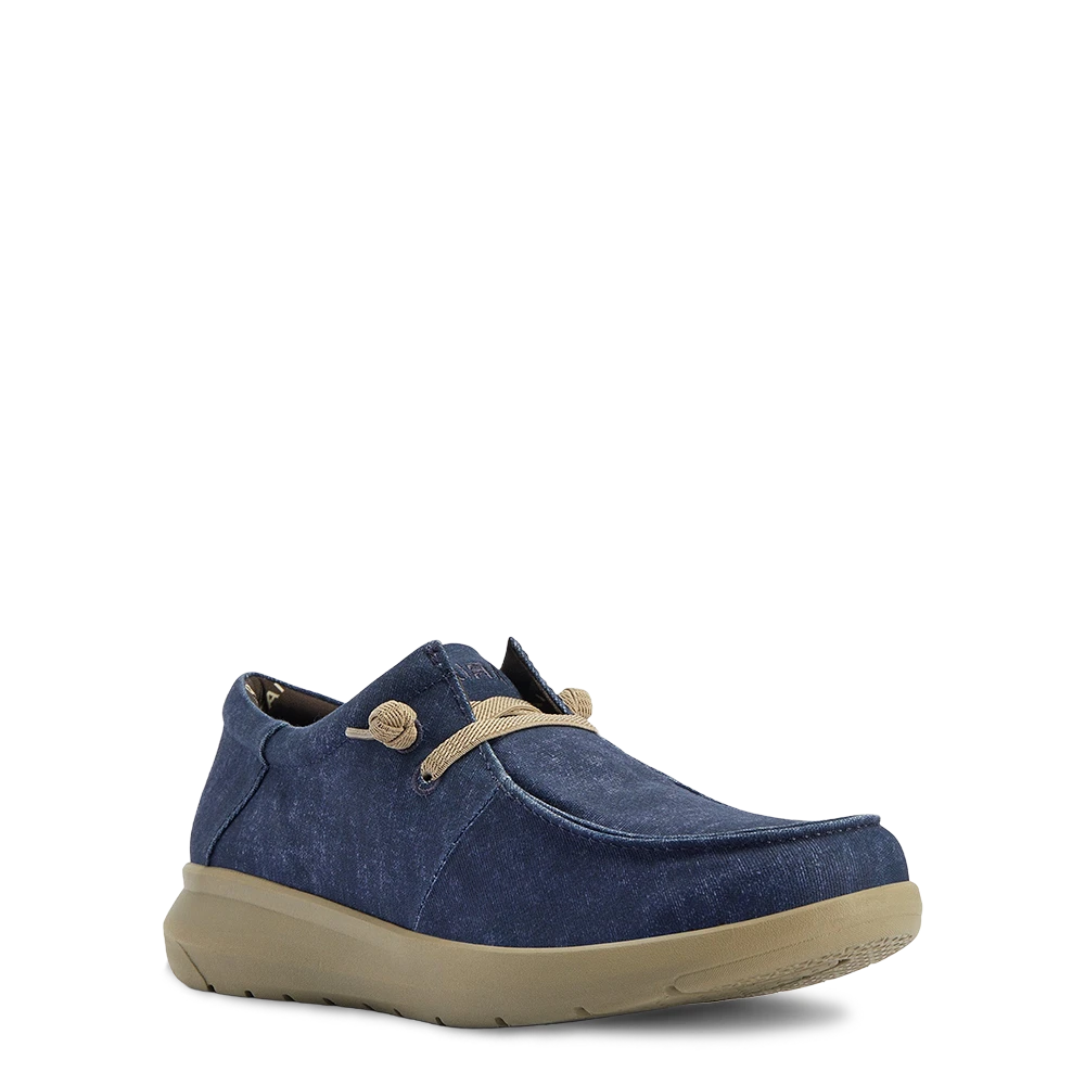 Ariat Men's Hilo Stretch Heather Blue Slip On Shoes 10040442 1 Ariat Men's Hilo Stretch Heather Blue Slip On Shoes 10040442