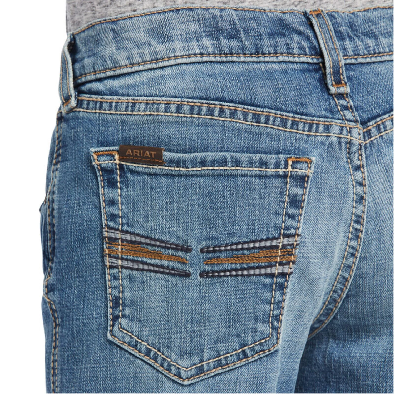 Ariat® Boys Straight B4 Merrick Rattler Blue Bootcut Jeans 10040501 4 Ariat® Boys Straight B4 Merrick Rattler Blue Bootcut Jeans 10040501 - Image 4