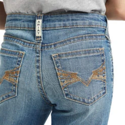 Ariat Girls R.E.A.L Allessandra Wide Blue Denim Jeans 10040809 -Ariat Shop 10040809 01