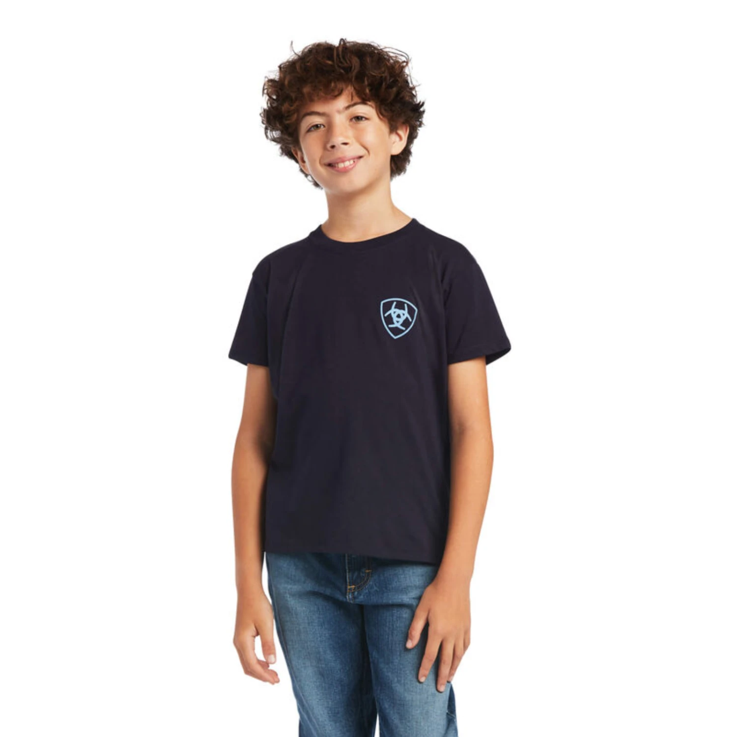Ariat® Youth Boy's Diamond Wood Navy Graphic T-shirt 10040884 2 Ariat® Youth Boy's Diamond Wood Navy Graphic T-shirt 10040884 - Image 2
