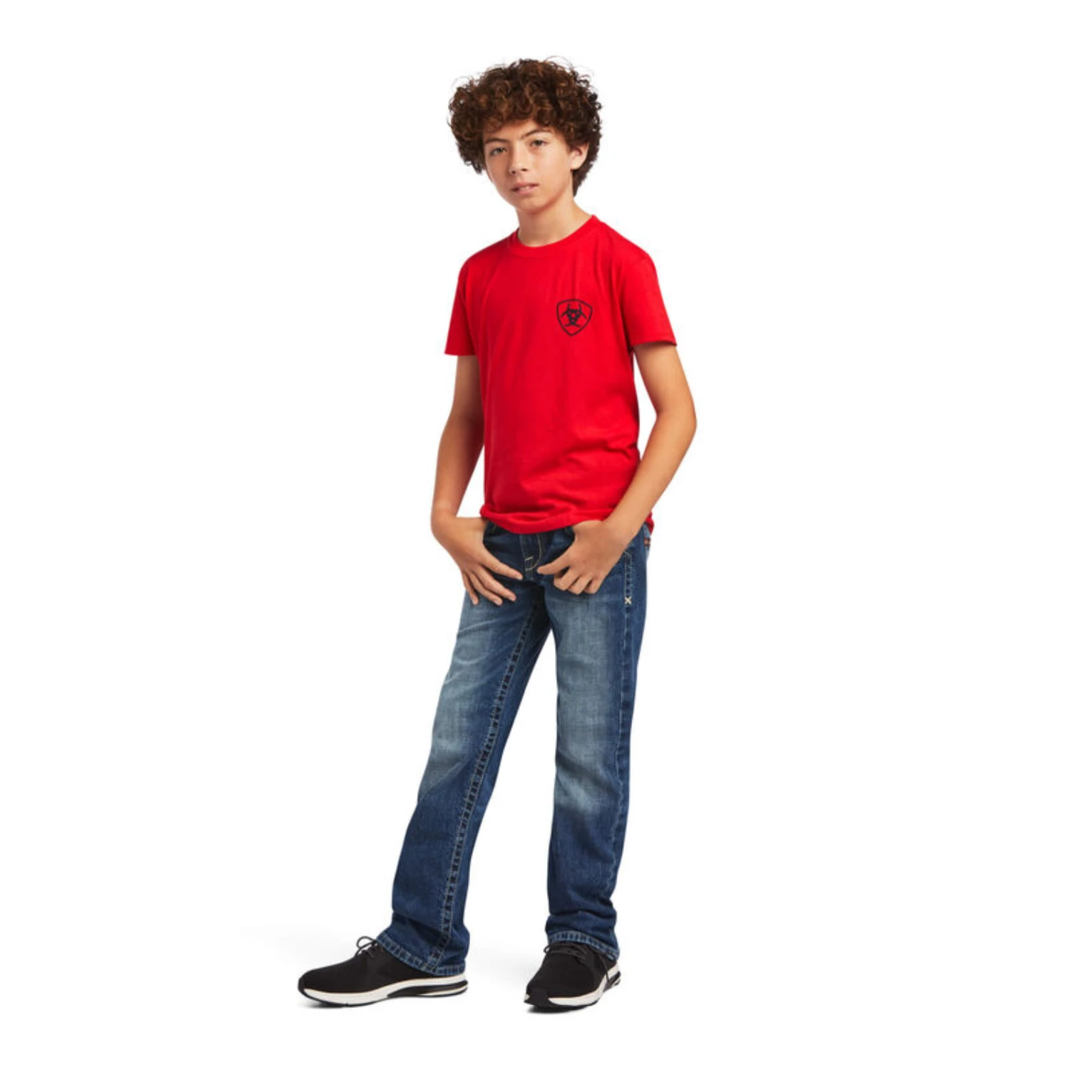 Ariat® Youth Boy's Diamond Wood Uakari Red Graphic T-shirt 10040885 4 Ariat® Youth Boy's Diamond Wood Uakari Red Graphic T-shirt 10040885 - Image 4