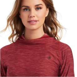 Ariat® Ladies Laguna Sun-Dried Tomato Hooded Shirt 10041212 -Ariat Shop 10041212b