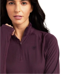 Ariat® Ladies Lumina Lowell Mulberry Red Long Sleeve Shirt 10041344 -Ariat Shop 10041344c
