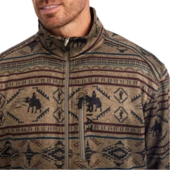 Ariat® Men's Caldwell Brindle-Wood Brown Full Zip Jacket 10041525 5 Ariat® Men's Caldwell Brindle-Wood Brown Full Zip Jacket 10041525 -Ariat Shop 10041525b