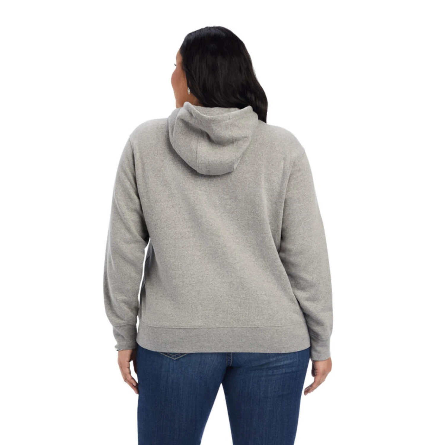Ariat® Ladies R.E.A.L™ Beartooth Heather Grey Hoodie 10041632 4 Ariat® Ladies R.E.A.L™ Beartooth Heather Grey Hoodie 10041632 - Image 4