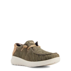 Ariat® Men's Hilo Stretch Lace Dark Olive Green Shoes 10042503