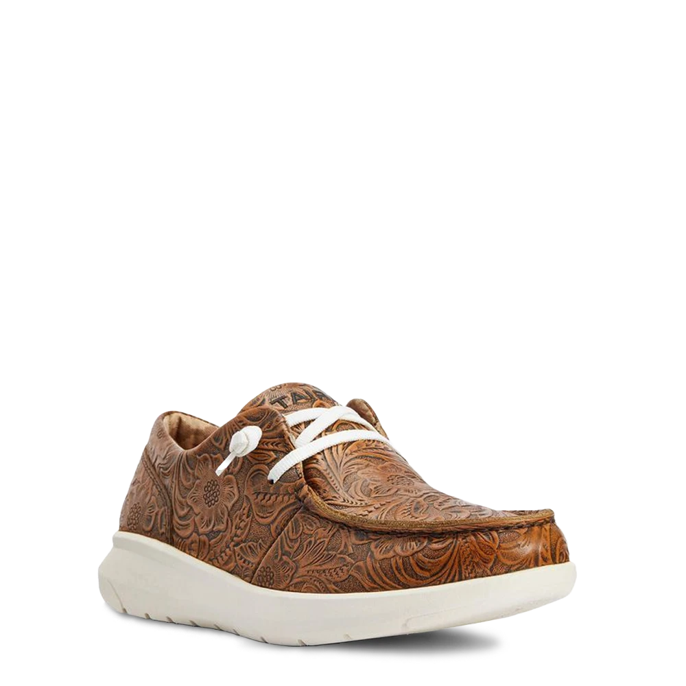 Ariat® Ladies Hilo Floral Emboss Brown Shoes 10042508 1 Ariat® Ladies Hilo Floral Emboss Brown Shoes 10042508