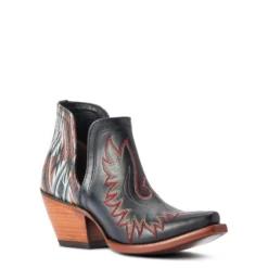 Ariat® Ladies Dixon Chimayo New Mexico Roja Black Booties 10042580 10 Ariat® Ladies Dixon Chimayo New Mexico Roja Black Booties 10042580 -Ariat Shop 10042580a
