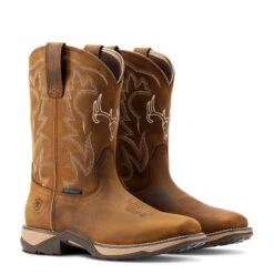 Ariat® Ladies Anthem Deer H2O Distressed Brown Boots 10042593 -Ariat Shop 10042593 pair