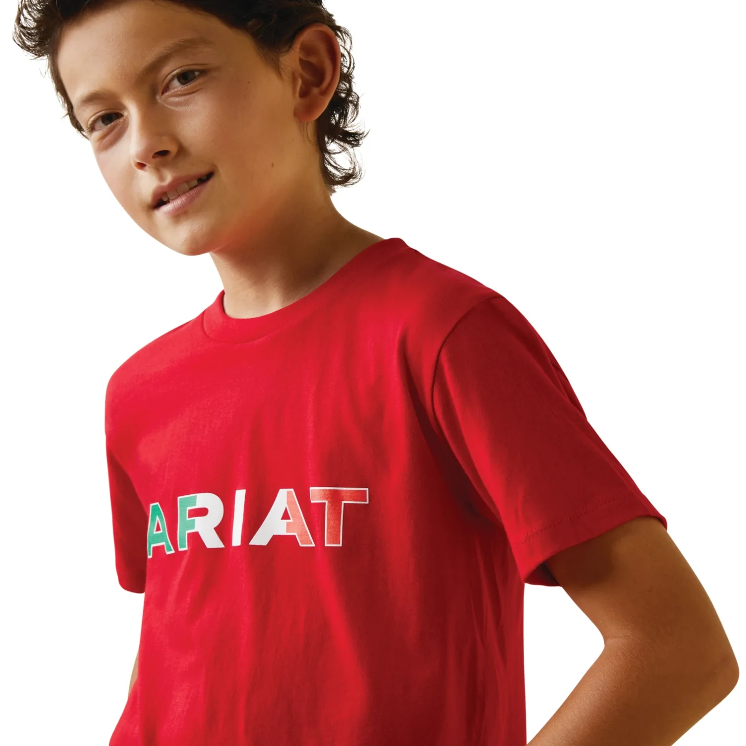Ariat® Youth Boy's Viva Mexico Independent SMU Red T-Shirt 10043065 3 Ariat® Youth Boy's Viva Mexico Independent SMU Red T-Shirt 10043065 - Image 3