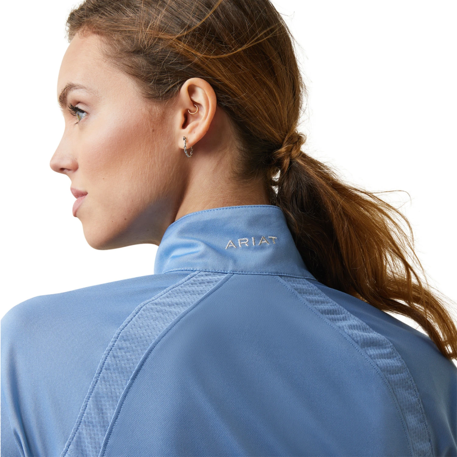 Ariat® Ladies Sunstopper 2.0 Ashleigh Blue 1/4 Zip Jacket 10043600 5 Ariat® Ladies Sunstopper 2.0 Ashleigh Blue 1/4 Zip Jacket 10043600 - Image 5