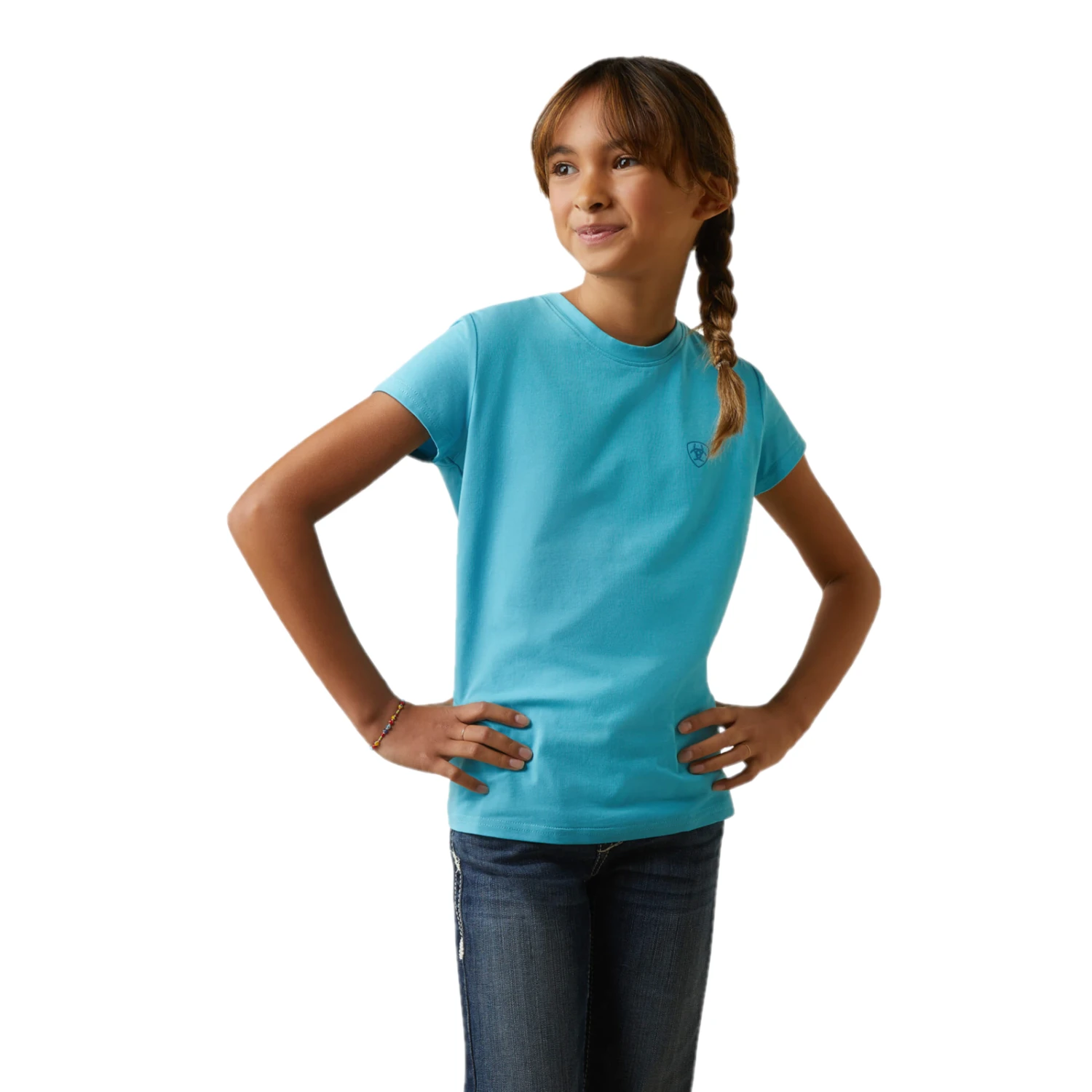 Ariat® Girls Varsity Camo Maui Blue T-Shirt 10043735 2 Ariat® Girls Varsity Camo Maui Blue T-Shirt 10043735 - Image 2