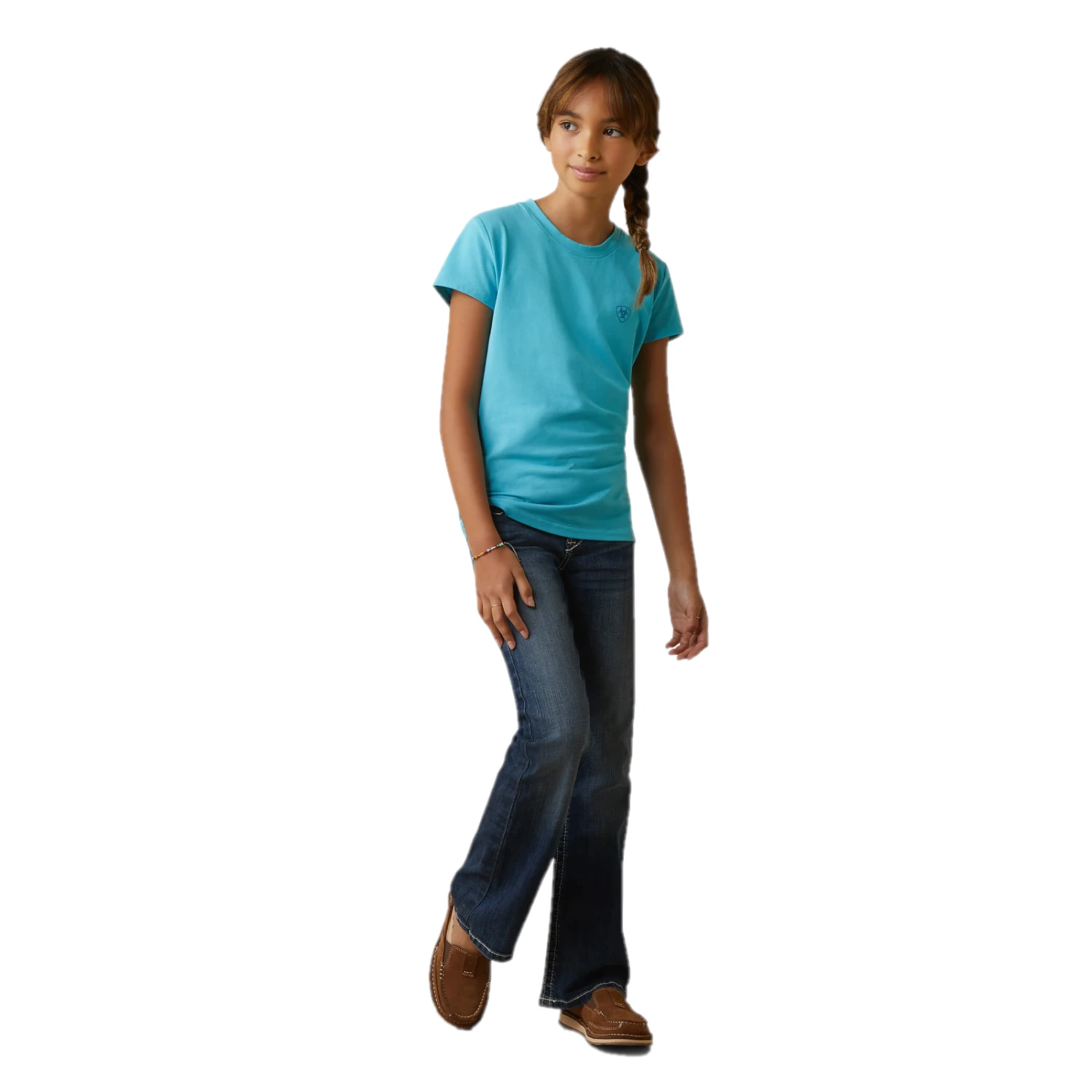 Ariat® Girls Varsity Camo Maui Blue T-Shirt 10043735 5 Ariat® Girls Varsity Camo Maui Blue T-Shirt 10043735 - Image 5