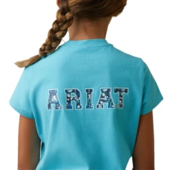 Ariat® Girls Varsity Camo Maui Blue T-Shirt 10043735 7 Ariat® Girls Varsity Camo Maui Blue T-Shirt 10043735 -Ariat Shop 10043735f
