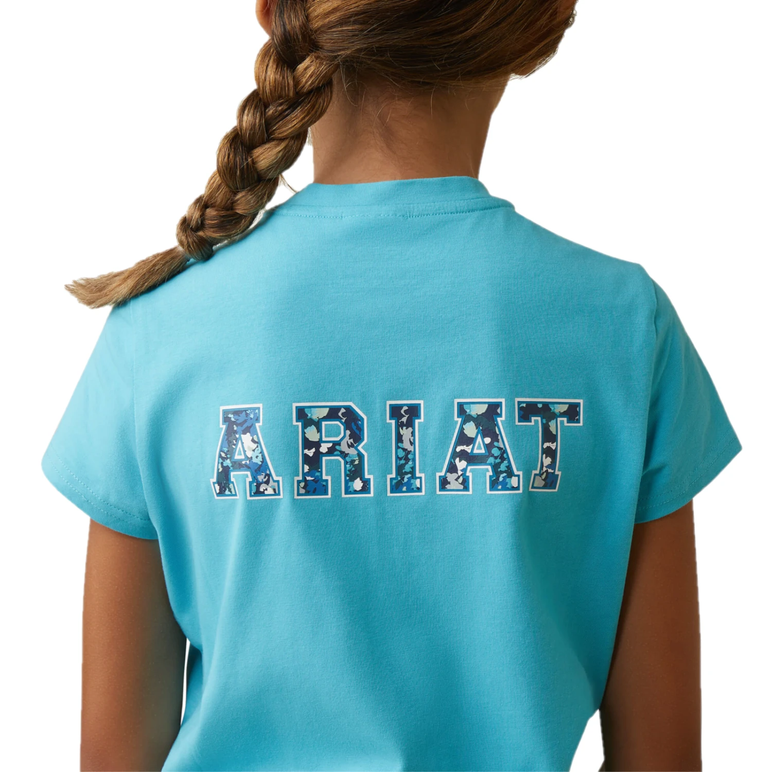 Ariat® Girls Varsity Camo Maui Blue T-Shirt 10043735 3 Ariat® Girls Varsity Camo Maui Blue T-Shirt 10043735 - Image 3