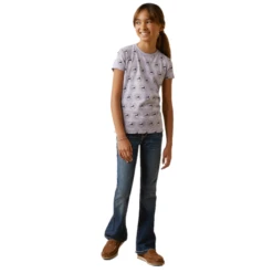 Ariat® Girls So Love Hearts & Horses Heather Grey T-Shirt 10043736 7 Ariat® Girls So Love Hearts & Horses Heather Grey T-Shirt 10043736 -Ariat Shop 10043736c