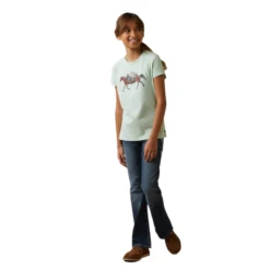 Ariat® Girls Harmony Aqua Foam Short Sleeves T-Shirt 10043737 7 Ariat® Girls Harmony Aqua Foam Short Sleeves T-Shirt 10043737 -Ariat Shop 10043737d