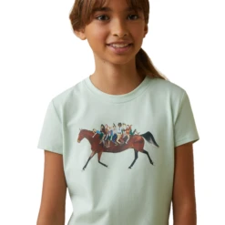 Ariat® Girls Harmony Aqua Foam Short Sleeves T-Shirt 10043737 6 Ariat® Girls Harmony Aqua Foam Short Sleeves T-Shirt 10043737 -Ariat Shop 10043737e