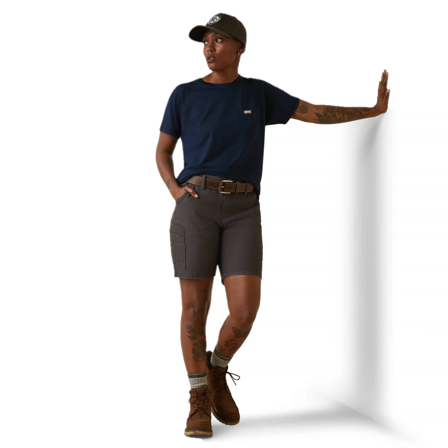 Ariat® Ladies Rebar Heat Fighter Navy Dusk T-Shirt 10043845 5 Ariat® Ladies Rebar Heat Fighter Navy Dusk T-Shirt 10043845 - Image 5