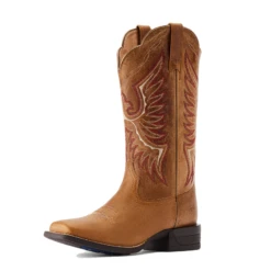 Ariat® Ladies Rockdale Almond Buff Tan Western Boots 10044415 -Ariat Shop 10044415f 18449635 4bd5 498f 85da 4ff20daaa196