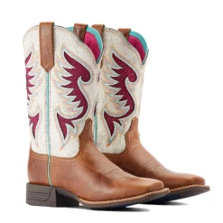 Ariat® Ladies Pinto VentTEK™ 360° Distressed White & Tan Boots 10044507 -Ariat Shop 10044507g