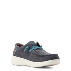 Ariat® Men's Hilo 2.0 Stretch Charcoal Blue & Aztec Blue Casual Shoes 10044586