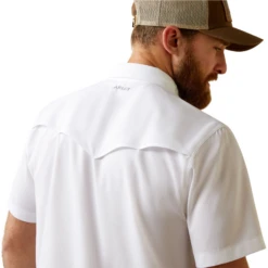 Ariat® Men's VentTEK™ Western Fitted White Button Down Shirt 10045037 -Ariat Shop 10045037e