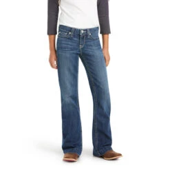 Ariat Childrens Real Charlotte Chill Blue Trouser Jeans 10034669