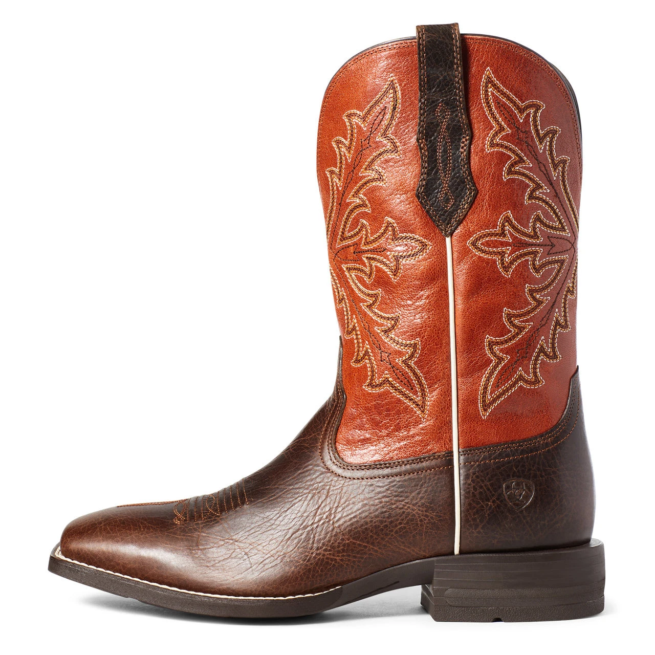 Ariat Men's Qualifier Wicker & Orange Boom Boots 10035900 3 Ariat Men's Qualifier Wicker & Orange Boom Boots 10035900 - Image 3