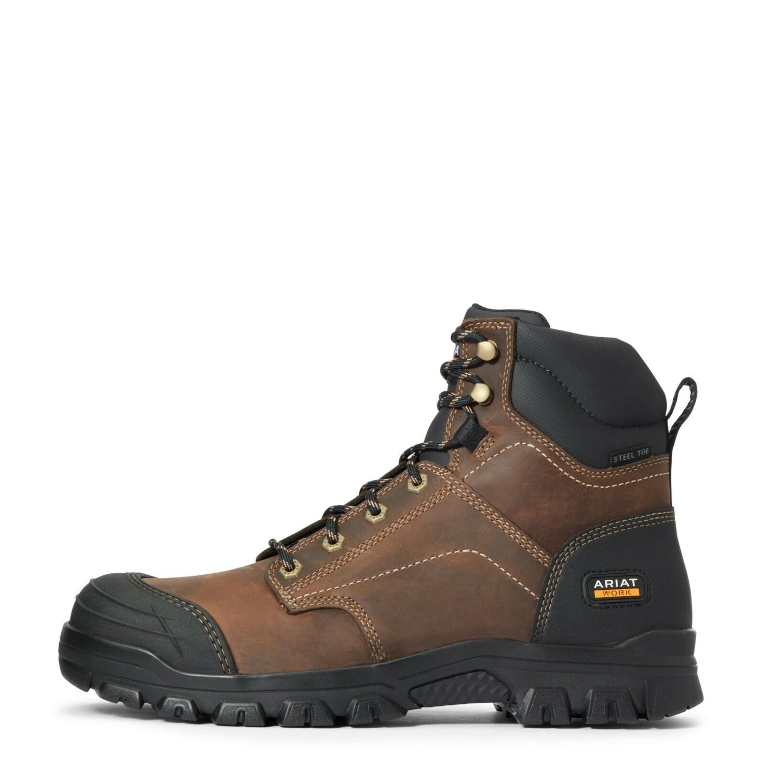 Ariat® Men's Treadfast 6" Steel Toe Brown Leather Work Boots 10034671 5 Ariat® Men's Treadfast 6" Steel Toe Brown Leather Work Boots 10034671 - Image 5