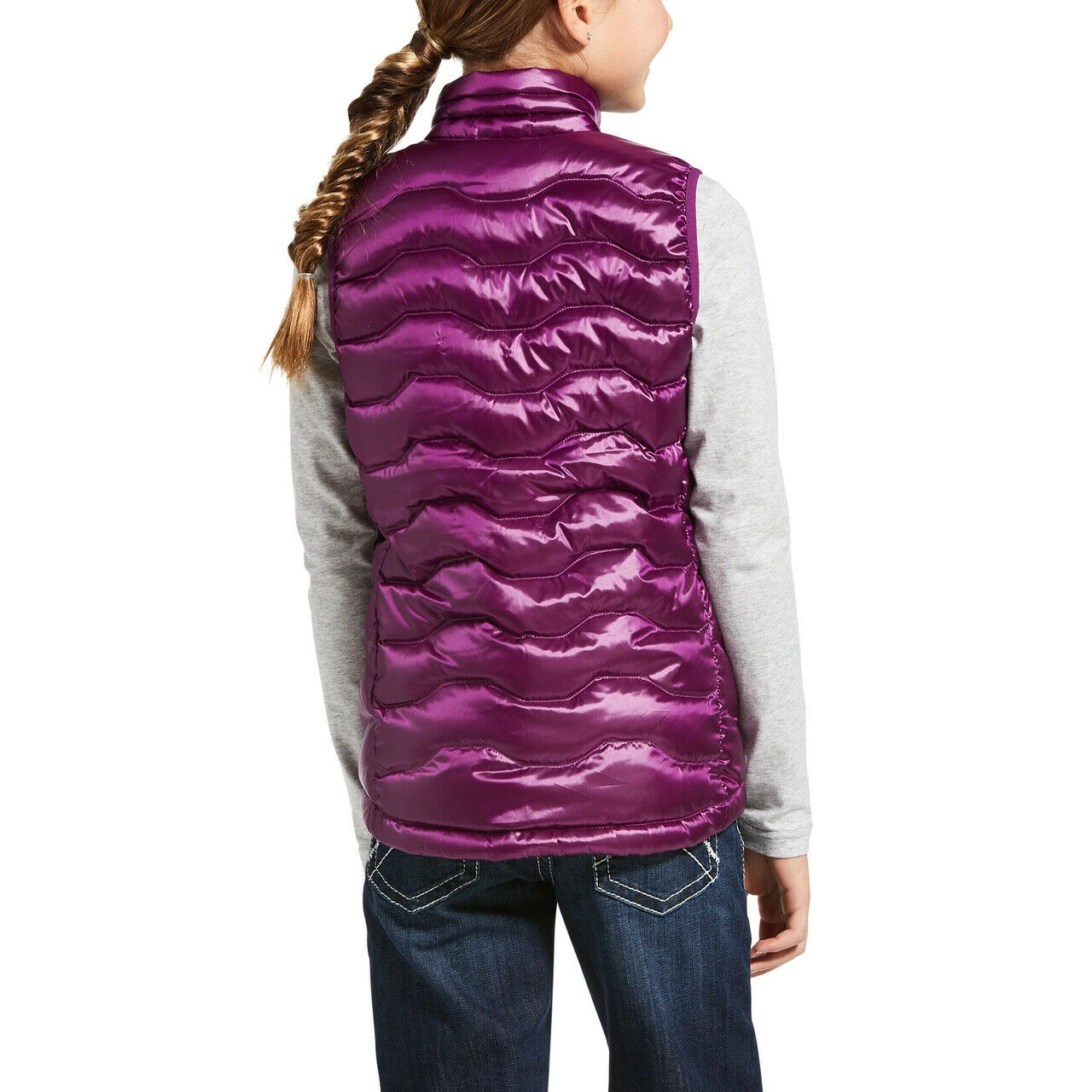 Ariat Children's Imperial Violet Ideal 3.0 Down Vest 10032683 2 Ariat Children's Imperial Violet Ideal 3.0 Down Vest 10032683 - Image 2